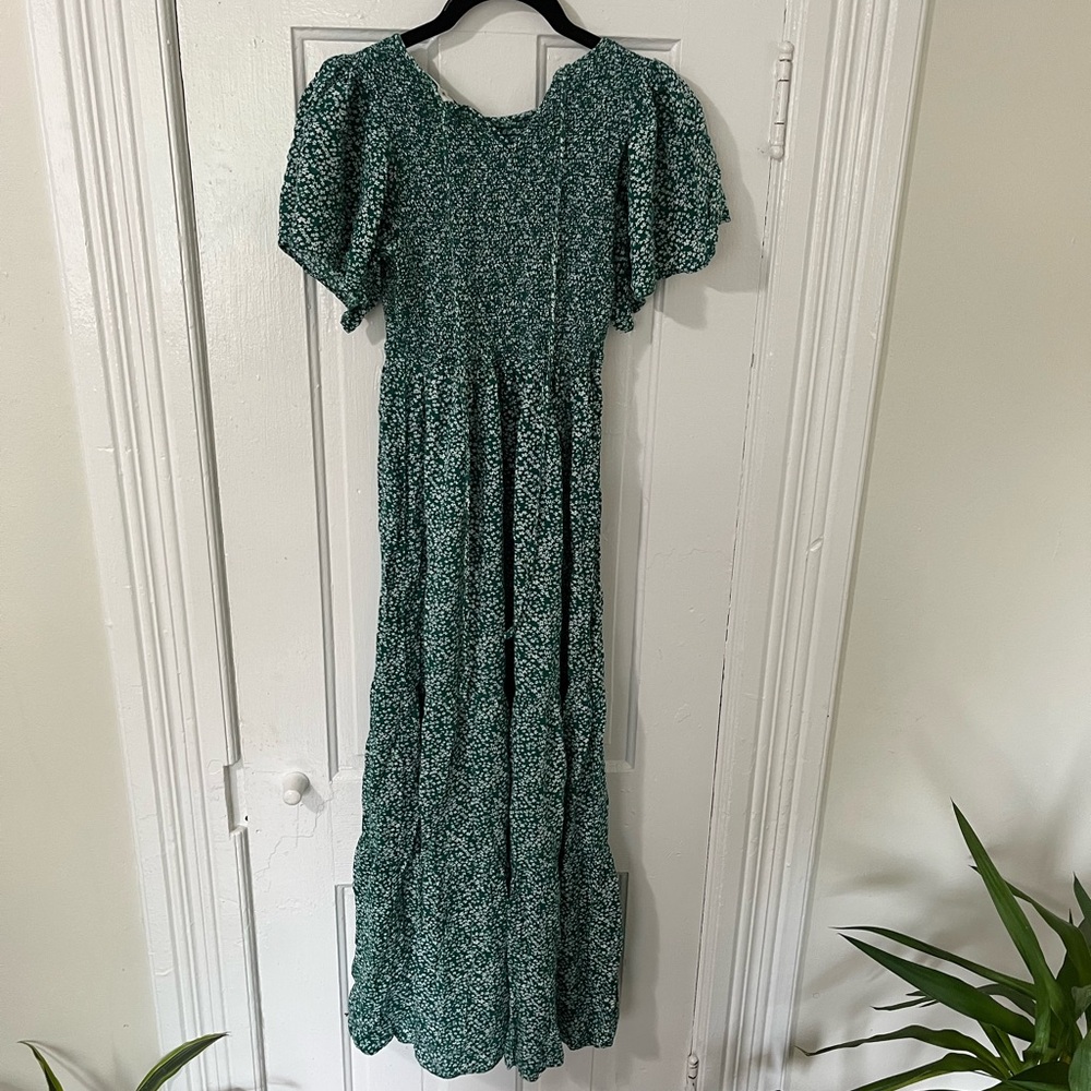 Floral Green Dress